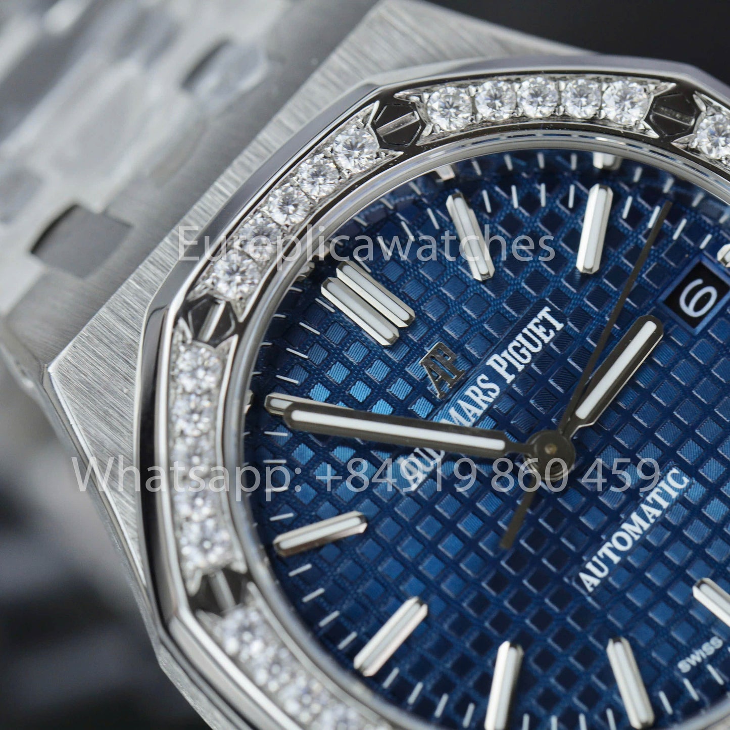 Audemars Piguet 15451ST.ZZ.1256ST.03 Custom Watch 1:1 Best Clone Moissanite lunetta