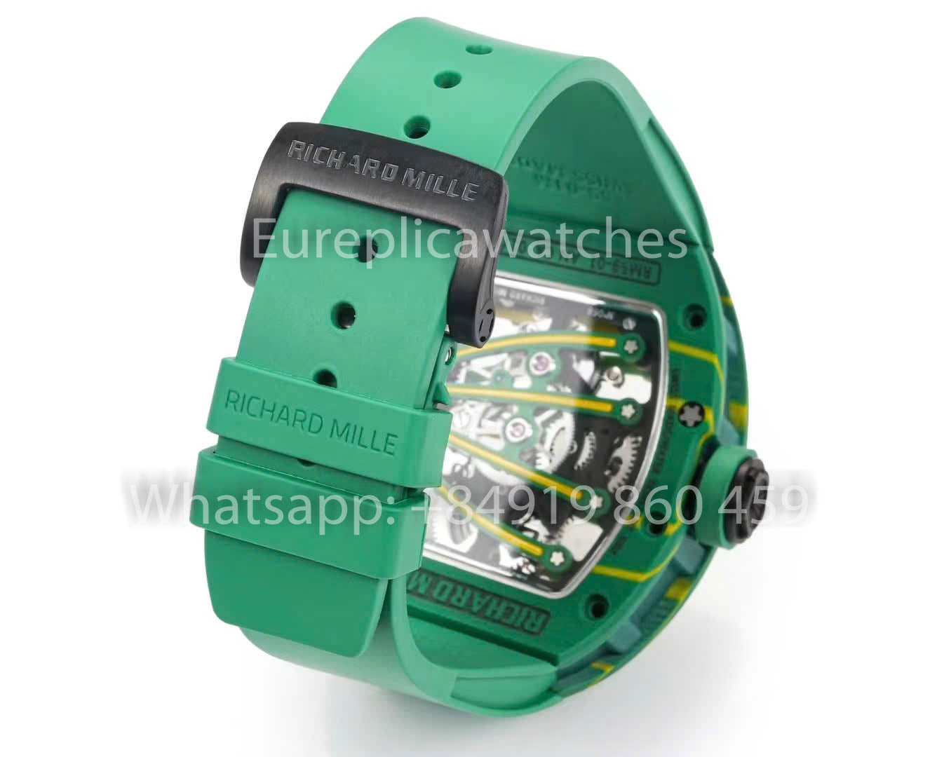 RICHARD MILLE RM59-01 RM5901 NTPT Carbon Case 1:1 Best Clone RM Fabbrica Green Lizard