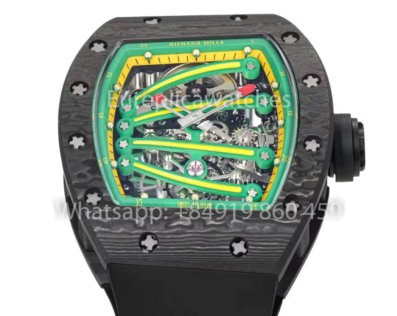 RICHARD MILLE RM59-01 RM5901 NTPT Carbon Case 1:1 Best Clone RM Fabbrica Green Dial