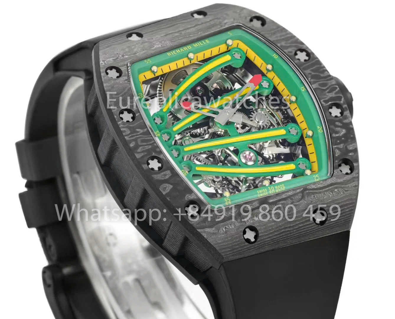 RICHARD MILLE RM59-01 RM5901 NTPT Carbon Case 1:1 Best Clone RM Fabbrica Green Dial