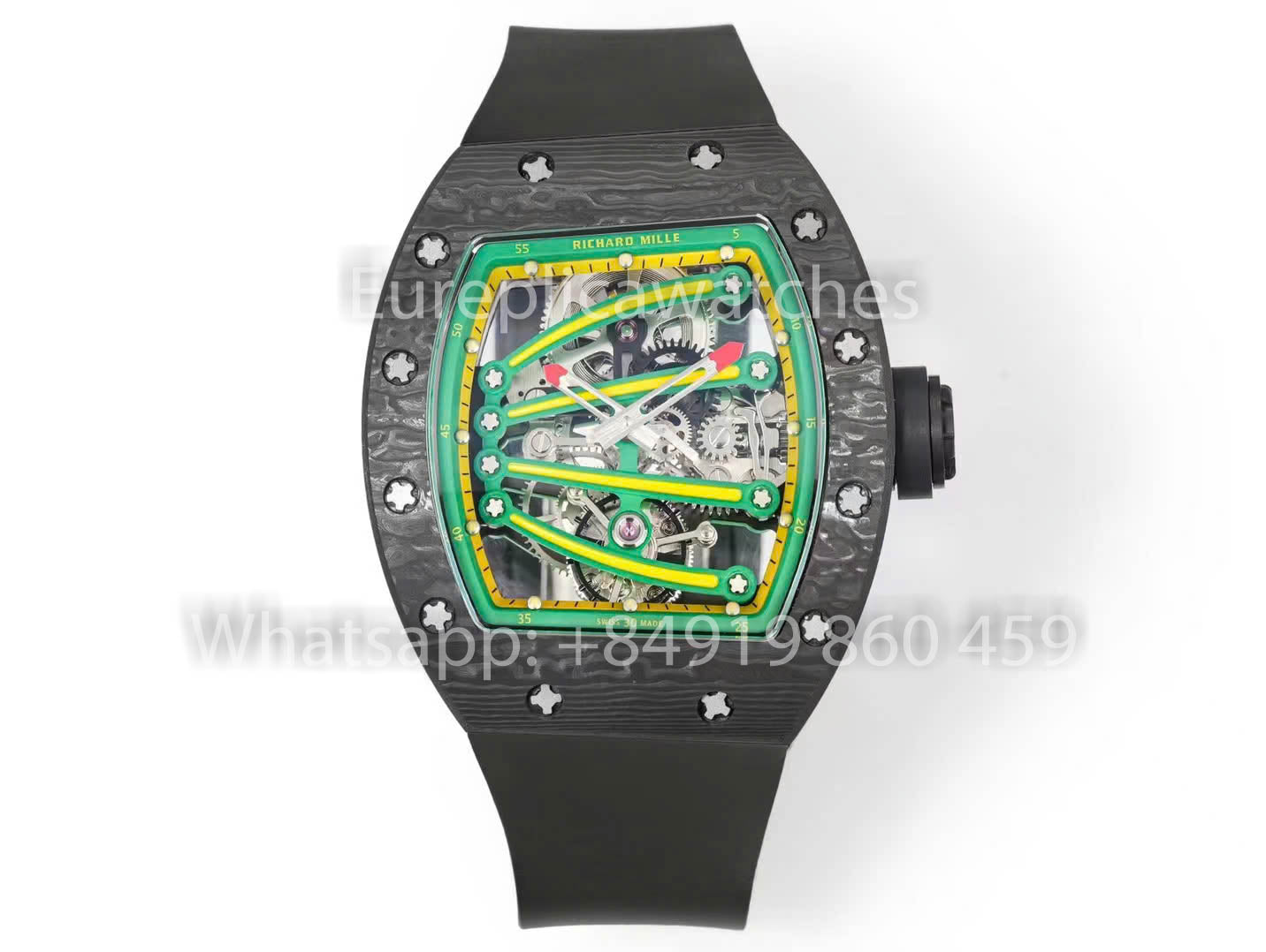 RICHARD MILLE RM59-01 RM5901 NTPT Carbon Case 1:1 Best Clone RM Fabbrica Green Dial