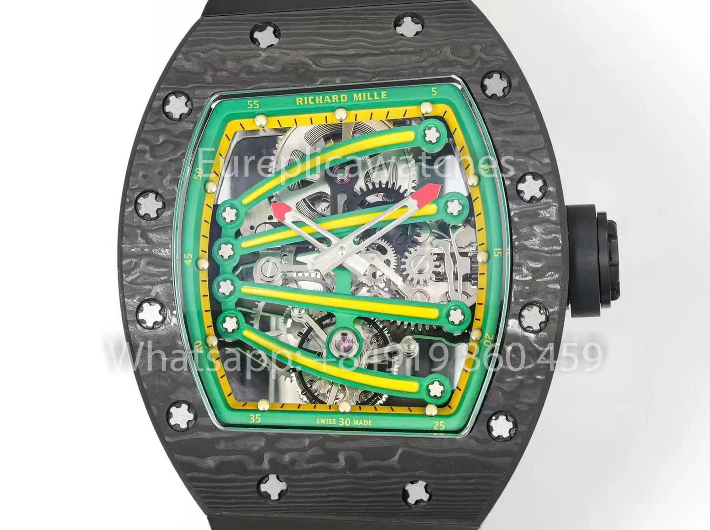 RICHARD MILLE RM59-01 RM5901 NTPT Carbon Case 1:1 Best Clone RM Fabbrica Green Dial