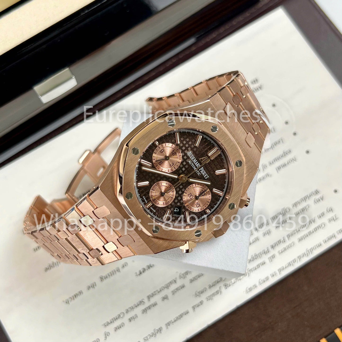 Audemars Piguet Royal Oak Chronograph 26331OR Custom Watch 1:1 Best Clone 18k Gold Filled