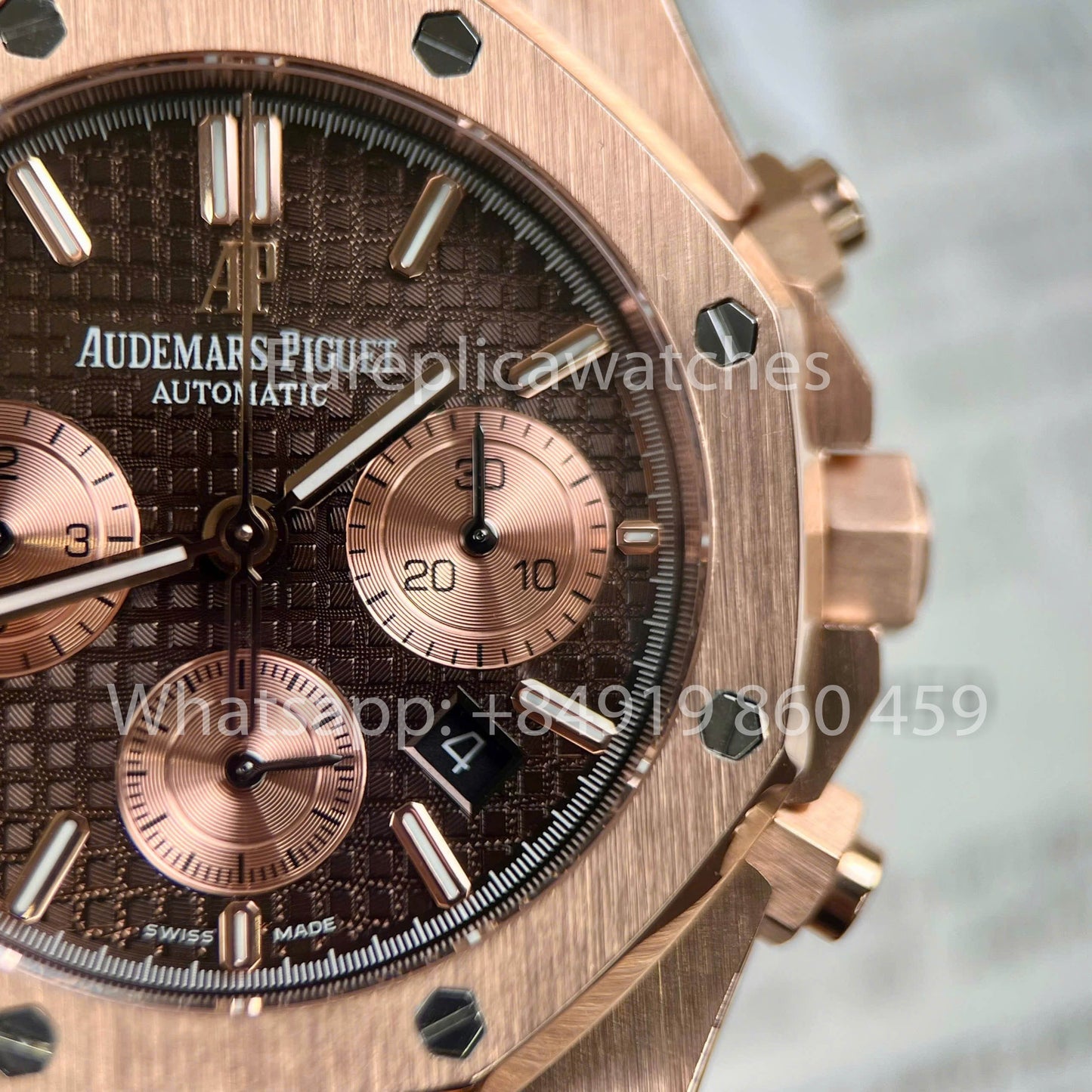 Audemars Piguet Royal Oak Chronograph 26331OR Custom Watch 1:1 Best Clone 18k Gold Filled