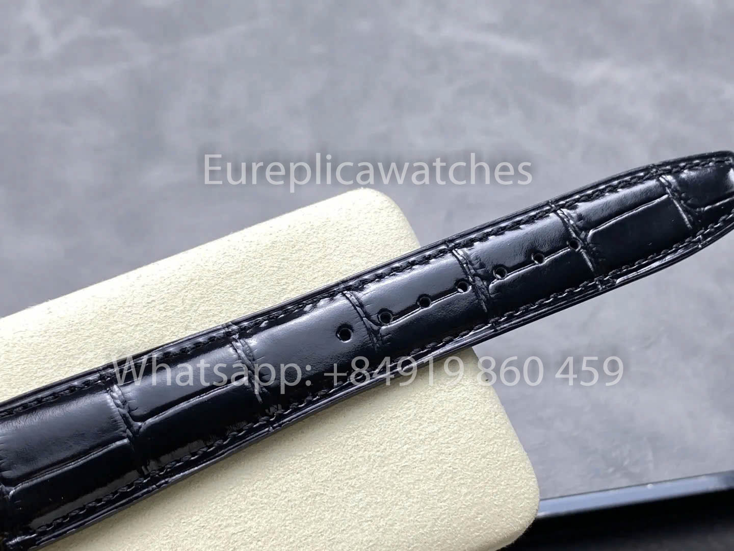 IWC Português IW501707 APS Fabbrica 1:1 Melhor Relógio Clone quadrante nero Pelle cinturino