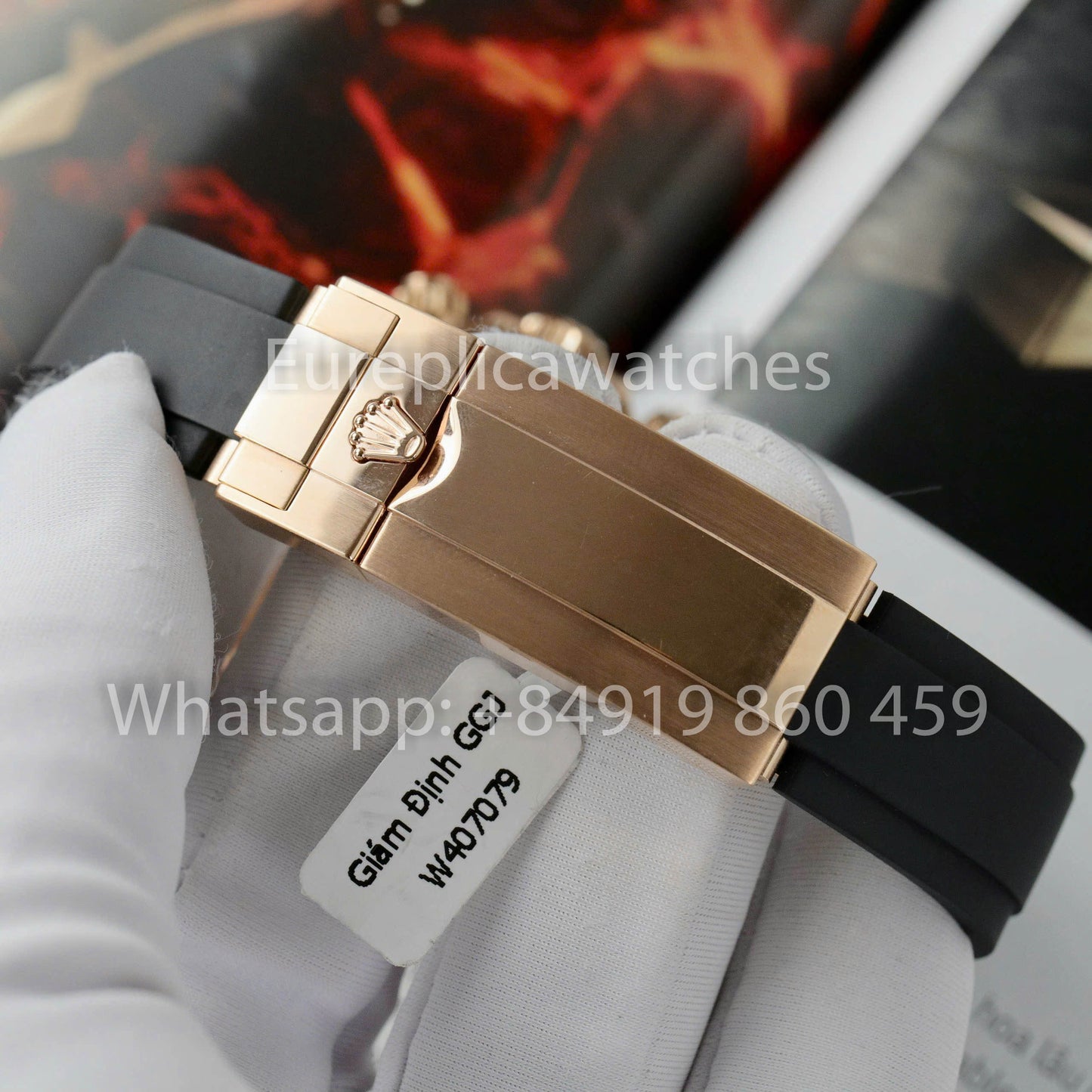 Rolex Cosmograph Daytona m126515LN Custom Watch 1:1 Best Clone VS Fabbrica 18k Rosa Oro plated