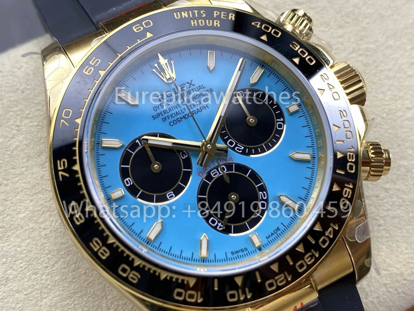 Rolex Cosmograph Daytona M126518LN QF Fabbrica versione migliore 1:1 Tiffany Dial Yellow Gold
