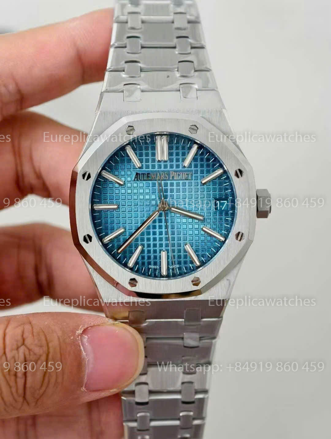 Audemars Piguet Royal Oak 15510ST Grande Tapisserie Ice Blue Dial versione migliore 1:1 ZF Fabbrica