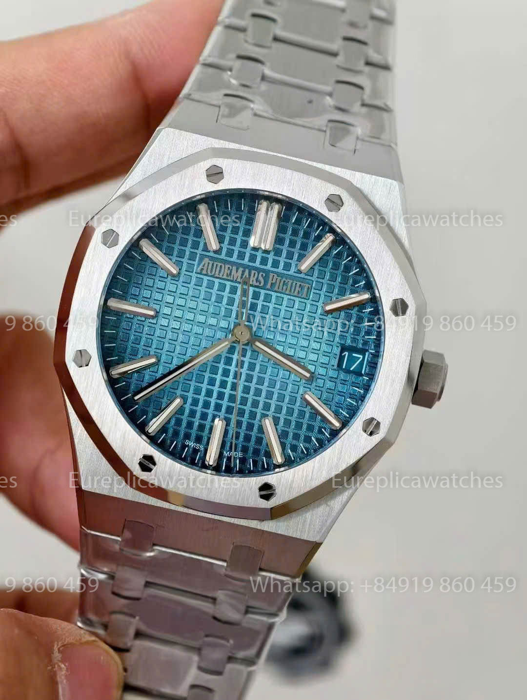 Audemars Piguet Royal Oak 15510ST Grande Tapisserie Ice Blue Dial versione migliore 1:1 ZF Fabbrica