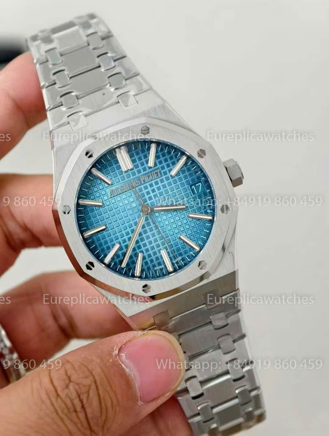 Audemars Piguet Royal Oak 15510ST Grande Tapisserie Ice Blue Dial versione migliore 1:1 ZF Fabbrica