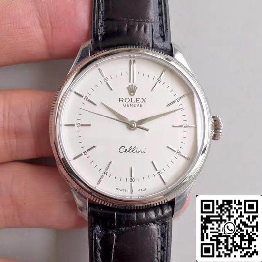 Rolex Cellini 50509 MKS Fabbrica 1:1 Best Edition Swiss ETA3132 White Dial