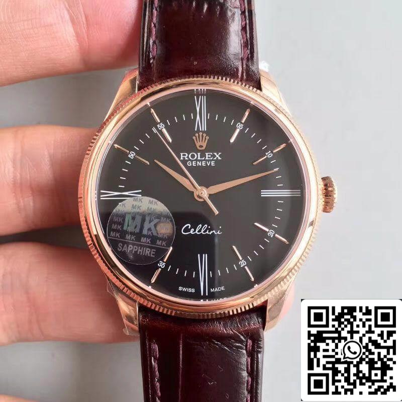 Rolex Cellini 50505 MKS Fabbrica 1:1 Best Edition Swiss ETA3132 Black Dial
