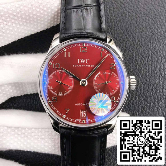 IWC Portugieser IW500714 1:1 Best Edition YL Fabbrica Burgundy Red Dial