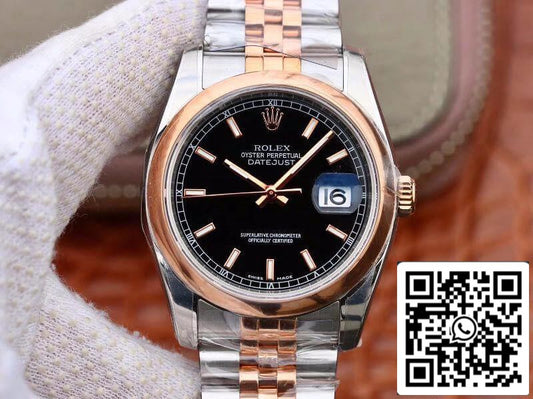 Rolex Datejust 36MM 126231 AR Fabbrica Men Watches 1:1 edizione migliore Swiss ETA3135 quadrante nero