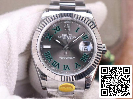 Rolex Datejust M126334-0021 1:1 Best Edition TW Fabbrica Gray Dial Swiss ETA3235