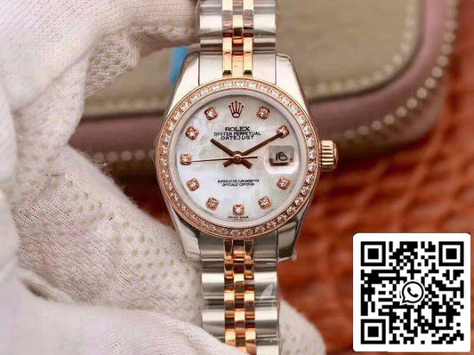 Rolex Lady Datejust 28MM 1:1 Best Edition Swiss Original Imported NH05 movimento White Enamel Dial