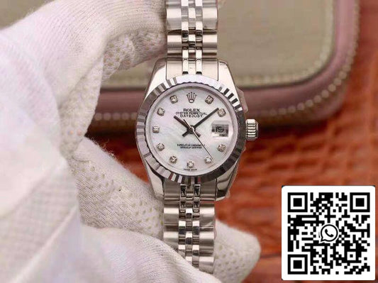 Rolex Lady Datejust 28MM 1:1 Best Edition Swiss NH05 movimento White Dial