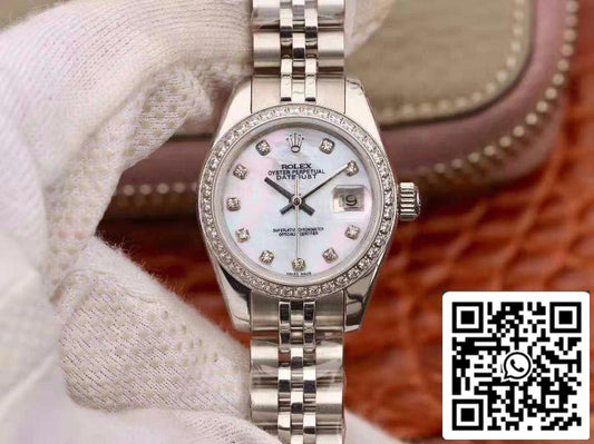 Rolex Lady Datejust 28MM 1:1 Best Edition Swiss Original Imported NH05 movimento Enamel Dial