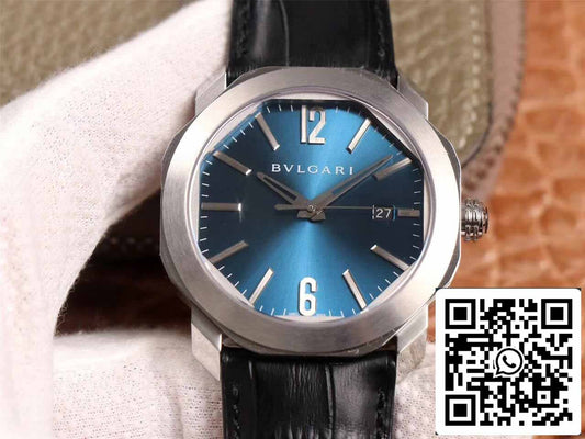 Bvlgari Octo 102429 1:1 edición mejorada BV Fabbrica Light quadrante blu