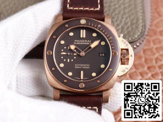 Panerai Submersible PAM00968 1:1 edizione migliore VS Fabbrica Brown quadrante Swiss P9010