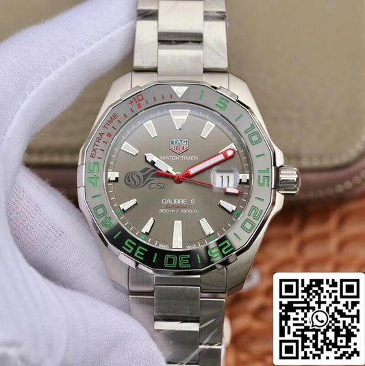 Tag Heuer Aquaracer Calibre 5 Chinese Super League 43mm 1:1 Best Edition acciaio inossidabile