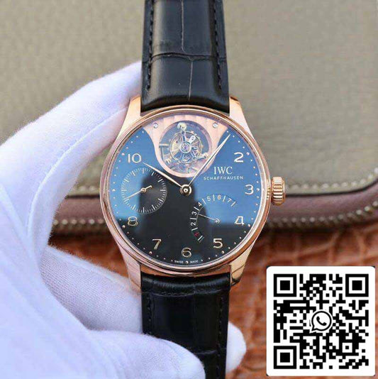 IWC Português IW504210 Turbilhão 18K Ouro Rosa 1:1 Melhor Edição Suíço Automático Complicado Turbilhão Movimento