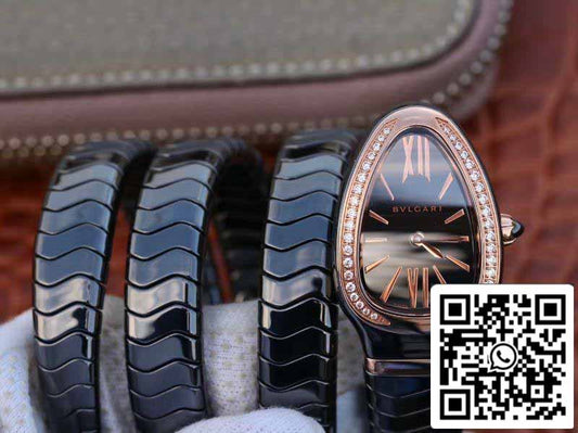 Bvlgari Srpenti Spiga 102885 1:1 edizione migliore BV Fabbrica Diamond lunetta Movimiento de cuarzo suizo