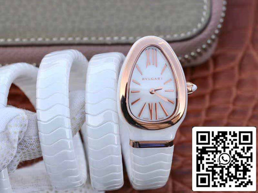 Bvlgari Srpenti Spiga 102886 1:1 edizione migliore BV Fabbrica Rosa Oro No Diamond Movimiento de cuarzo suizo