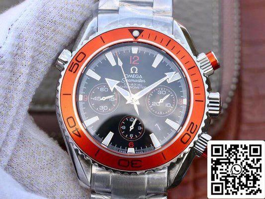 Omega Seamaster Planet Ocean 232.30.46.51.01.002 1:1 edizione migliore Swiss ETA7750 quadrante nero with orange marker