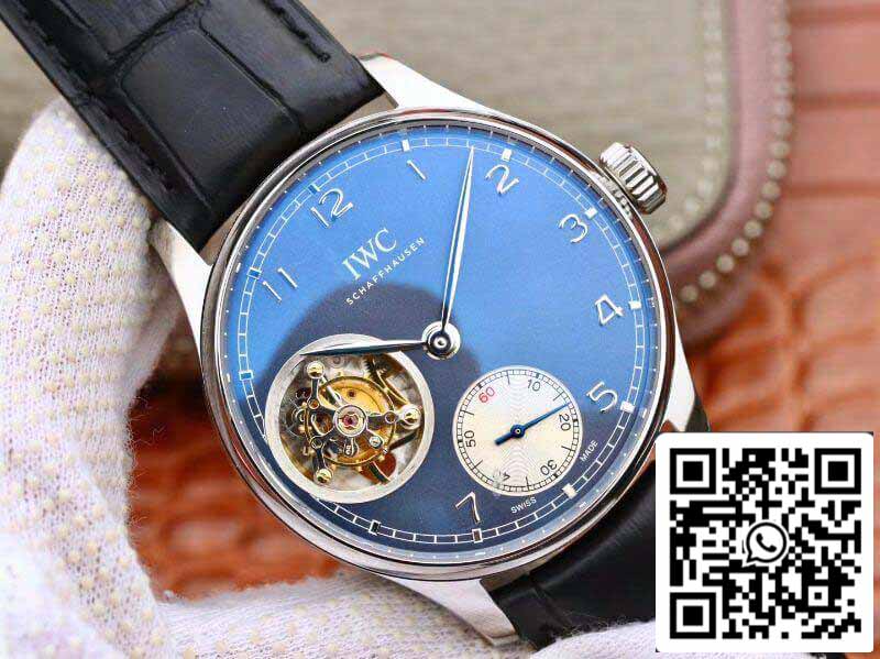 IWC Portuguese Tourbillon IW546302 ZF Fabbrica Men Watches 1:1 Best Edition Swiss Tourbillon Blue Dial