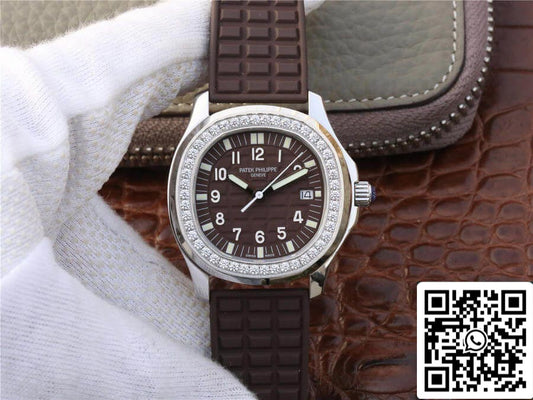 Patek Philippe Aquanaut 5067A-023 1:1 Best Edition PPF Fabbrica Diamond Brown Dial