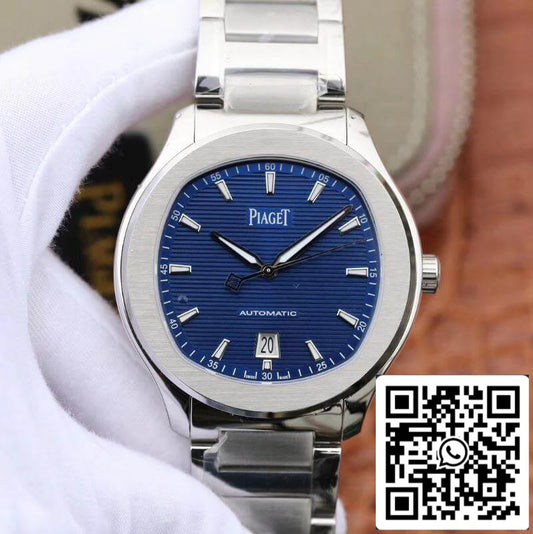 Piaget Polo’ S G0A41002 MKS Fabbrica 1:1 Best Edition Blue Textured Dial On acciaio inossidabile bracciale Swiss ETA 1110