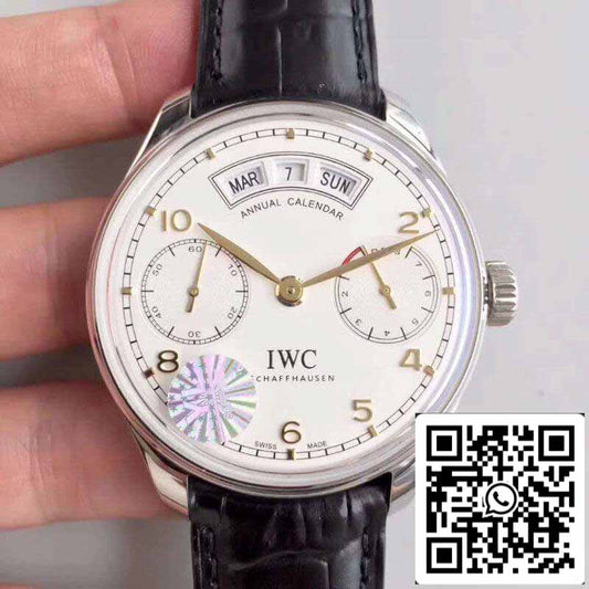 IWC Portugieser Annual Calendar IW503501 YL Fabbrica 1:1 Best Edition Swiss ETA52850 White Dial