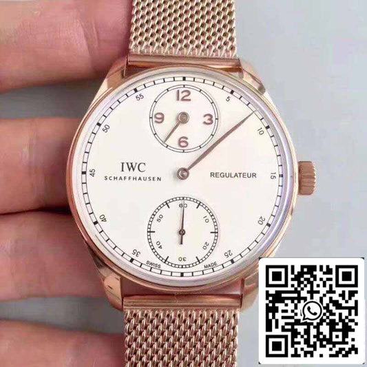 IWC Português IW544402 YL Fabbrica 1:1 Melhor Edição Suíço ETA98245 Mostrador Branco
