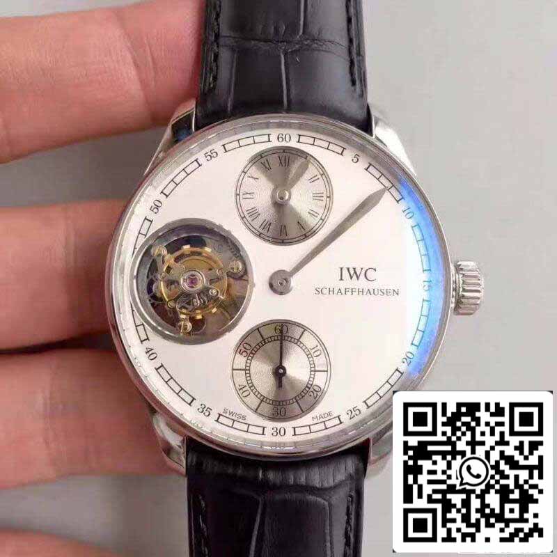 IWC Português IW544601 YL Fabbrica 1:1 Melhor Edição Suíço Turbilhão Mostrador Branco