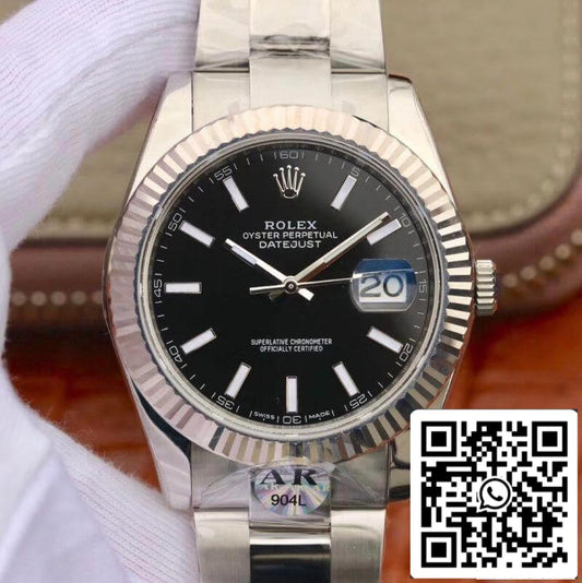 Rolex Datejust 126334 41mm AR Fabbrica Men Watches 1:1 edizione migliore Swiss EAT2824 quadrante nero