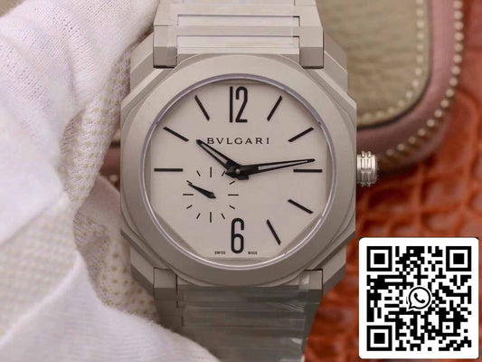 Bvlgari Octo Finissimo 103011 1:1 edizione migliore BV Fabbrica Argento Grey quadrante