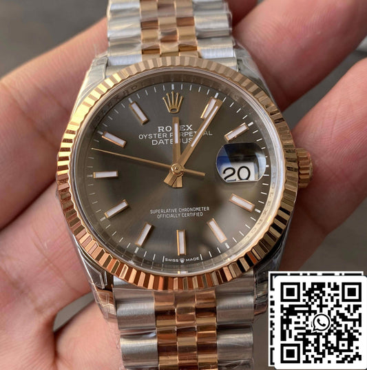 Rolex Datejust M126231-0013 36MM 1:1 edizione migliore VS Fabbrica Gray quadrante