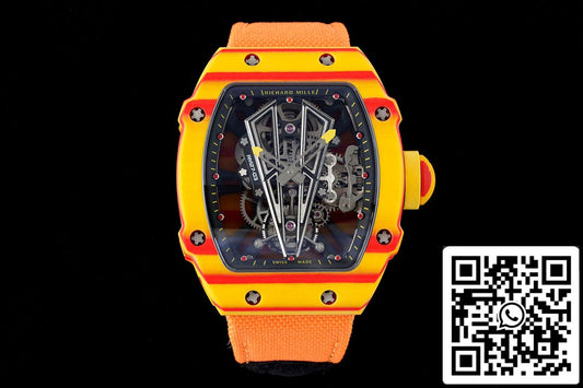 Richard Mille RM27-03 Rafael Nadal Tourbillon 1:1 Best Edition RM Fabbrica Fabric Orange cinturino