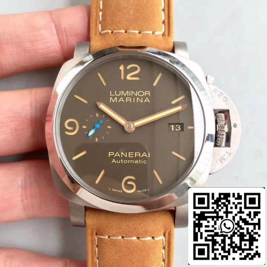 Panerai Luminor PAM1351 ZF Fabbrica Men Watches 1:1 Best Edition Swiss ETA P9010 Brown Leather cinturino