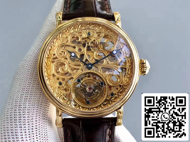 Patek Philippe Tourbillon P83000 1:1 Best Edition Yellow Gold Swiss Tourbillon