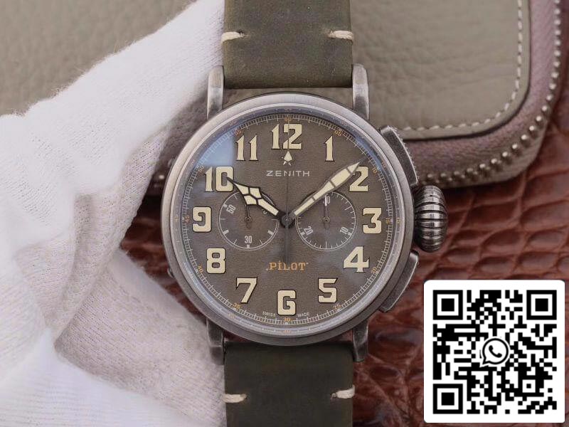 Zenith Heritage Pilot 11.2430.4069/21.C773 XF Fabbrica 1:1 Best Edition Swiss ETA7750