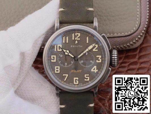 Zenith Heritage Pilot 11.2430.4069/21.C773 XF Fabbrica 1:1 Best Edition Swiss ETA7750