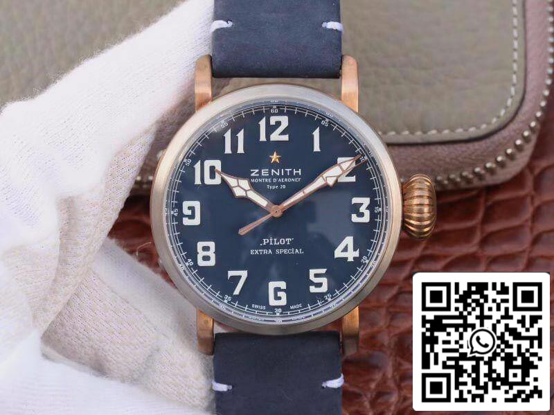 Zenith Pilot Type 20 Extra Special XF Fabbrica 1:1 Mejor Edición Suiza ETA9015