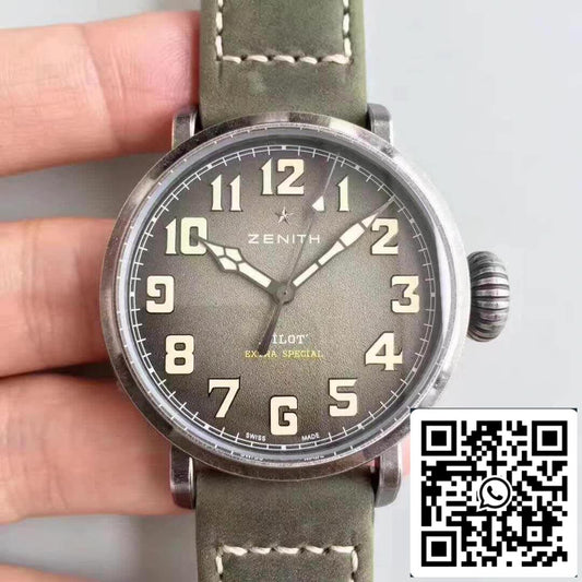Zenith Pilot 11.1943.679/63.C800 XF Fabbrica 1:1 Best Edition Swiss ETA9015