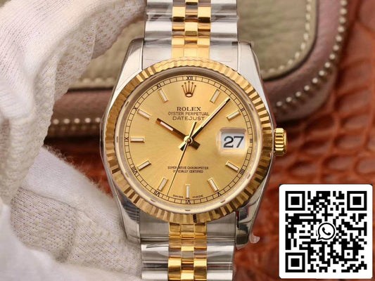 Rolex Datejust II 116333 AR Fabbrica 1:1 edizione migliore Swiss ETA3135 quadrante champagne