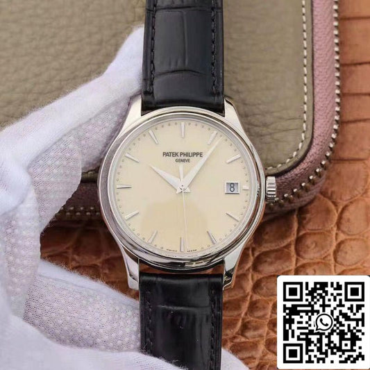 Patek Philippe Calatrava 5227 ZF Fabbrica 1:1 Melhor Edição Mostrador Branco Suíço Cal.324 SC