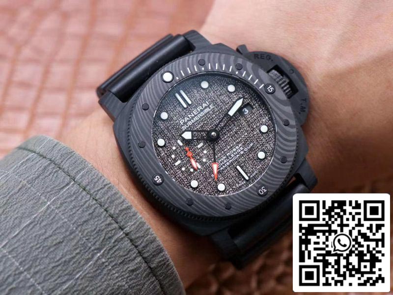 Panerai Submersible PAM01039 1:1 edizione migliore VS Fabbrica Nero Carbonio Swiss P9010