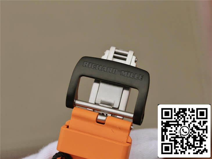 Richard Mille RM11-03 1:1 Best Edition KV Fabbrica Carbon Fiber Orange cinturino