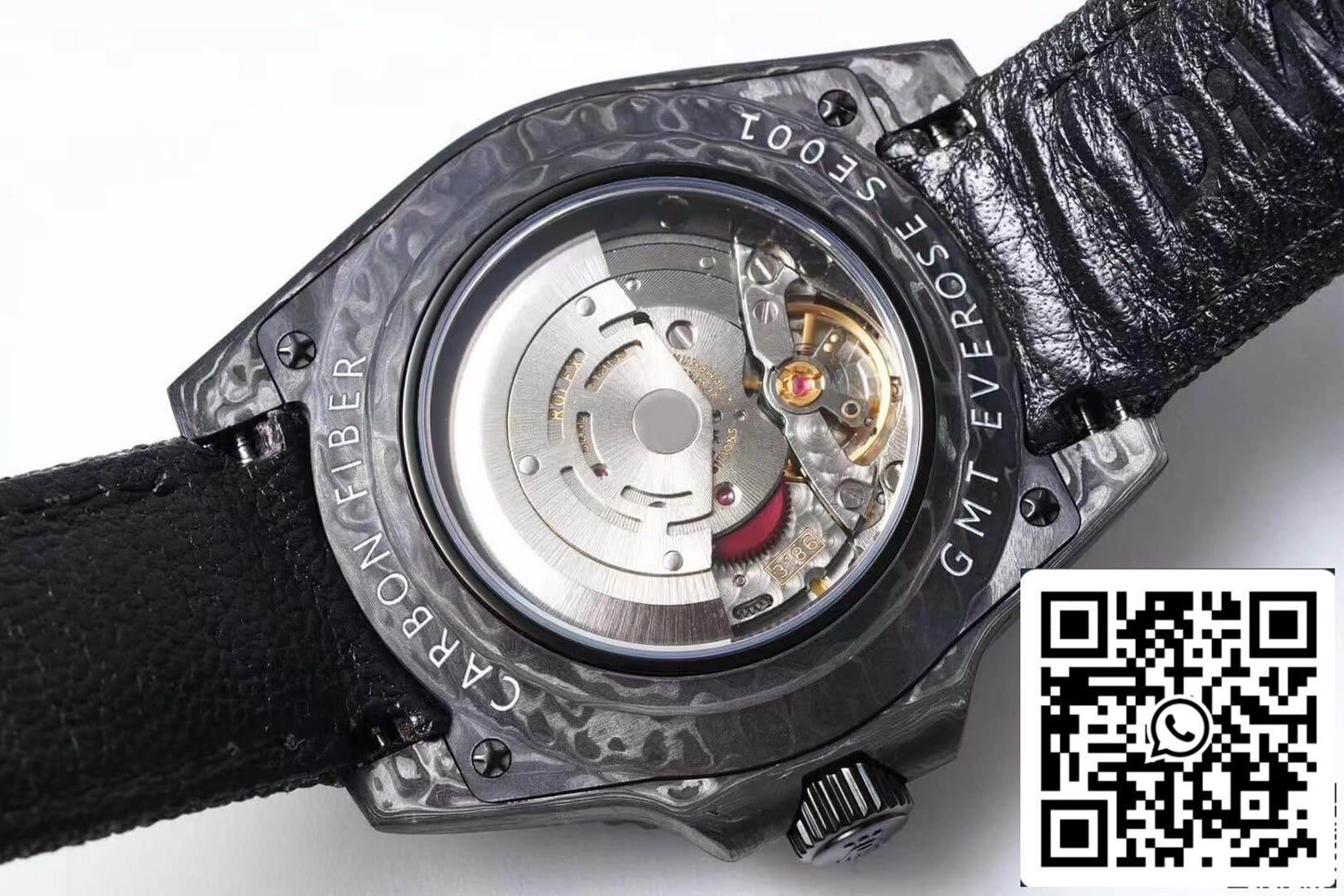 Rolex GMT-MASTER II Diw 1:1 edizione migliore fibra di carbonio Nero Fabric cinturino